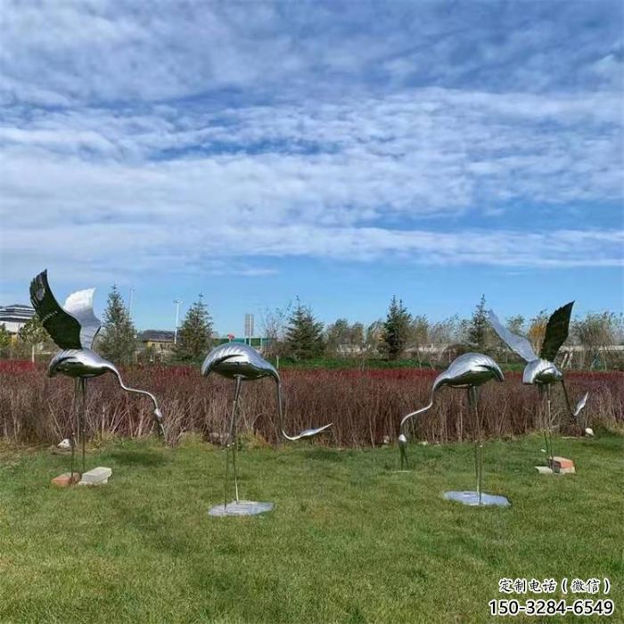 風景區(qū)白鶴雕塑廠家 售樓處廣場雕塑 仿古擺件