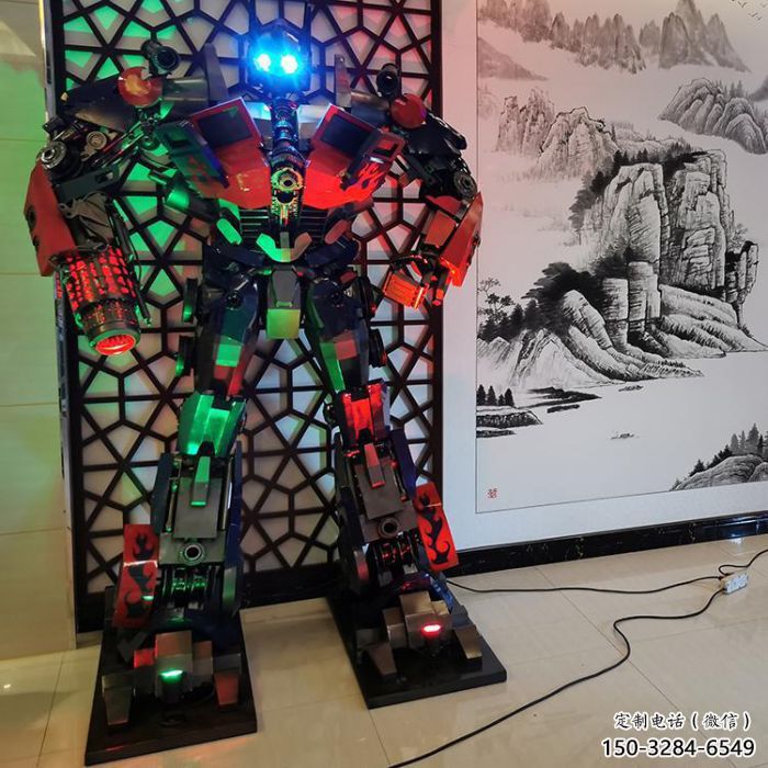 彩繪機器人雕塑