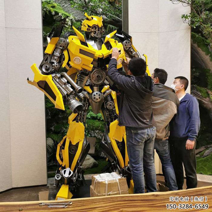 大門口機(jī)器人雕塑