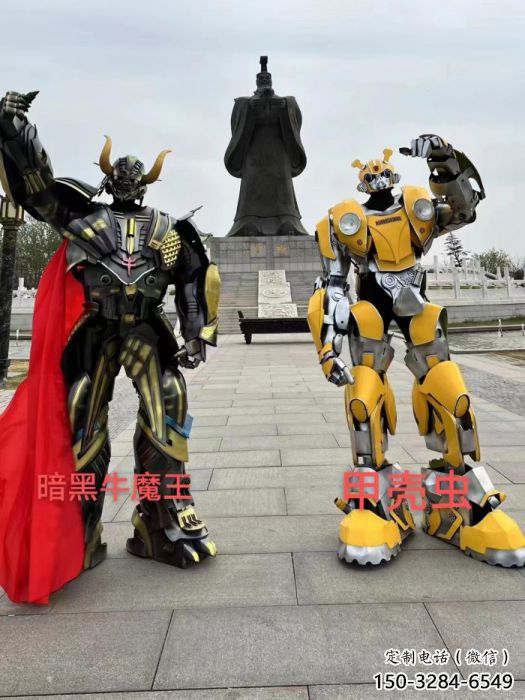 動漫牛魔王機器人雕塑