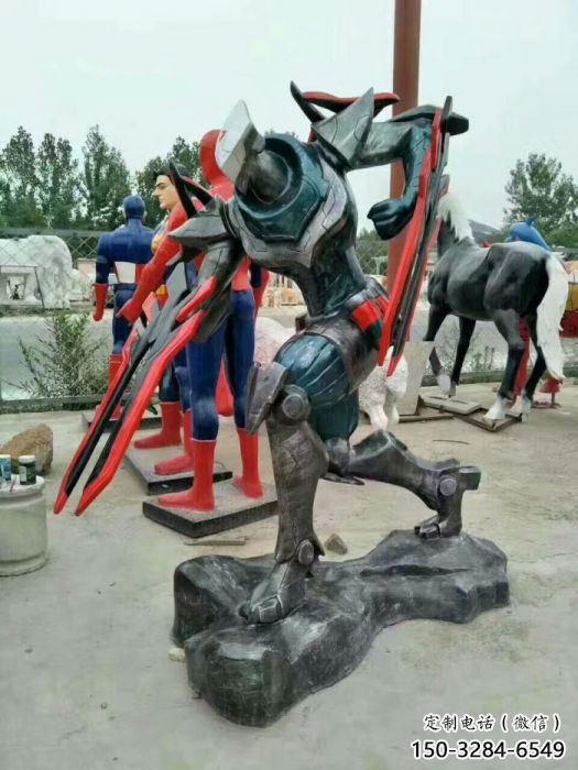 提供卡通機器人雕塑