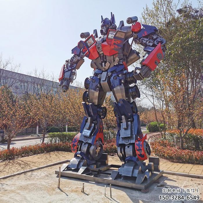 卡通版發(fā)聲擎天柱雕塑 卡通版發(fā)聲擎天柱雕塑