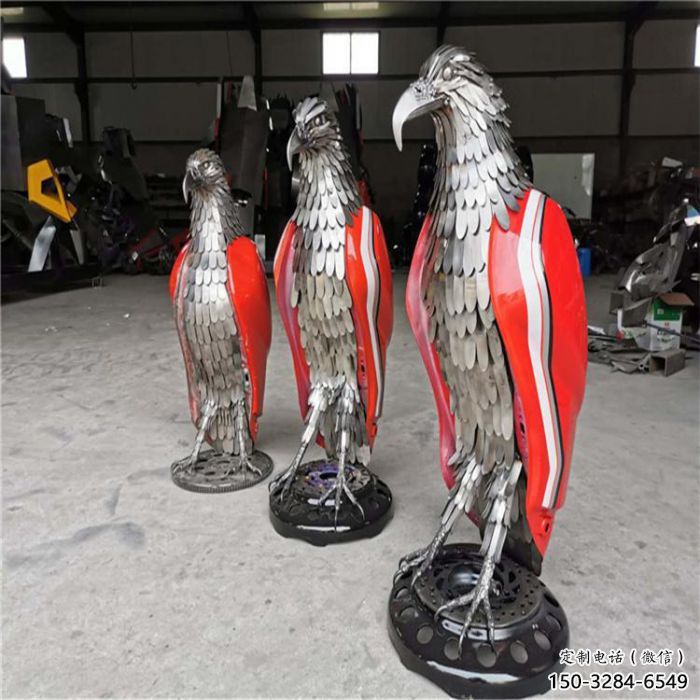 卡通機甲版小鳥雕塑 卡通機甲版小鳥雕塑