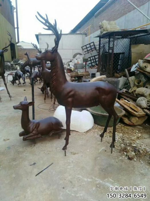 小鹿雕塑生產商，街頭藝術，藝術仿銅小鹿雕塑精選