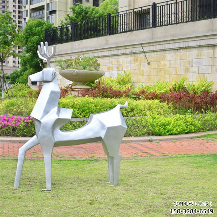 小鹿雕塑供求，露天雕塑，廣場抽象小鹿雕塑制作