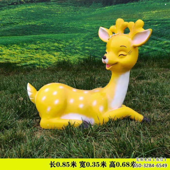 小鹿雕塑精選，戶外雕塑，景觀卡通小鹿雕塑優價