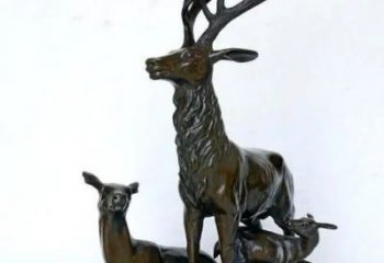 銅梅花鹿雕塑供需，多彩藝術(shù)，梅花鹿銅雕塑制造商