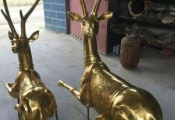 房地產馴鹿雕塑，仿古動漫雕塑，噴砂制造