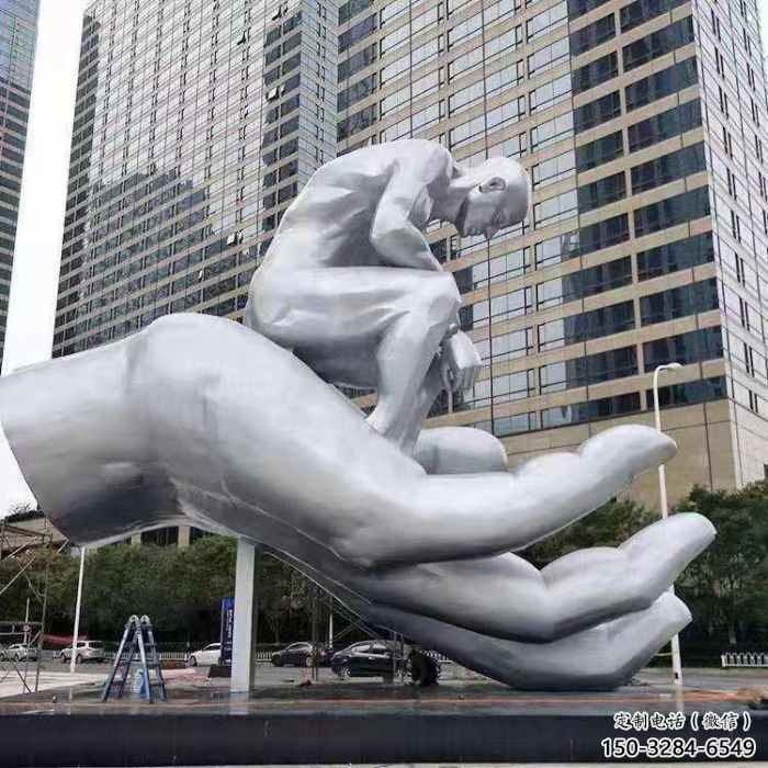衡陽沉思者雕塑,景觀雕塑,手托人物雕塑廠家提供 衡陽沉思者雕塑,景觀雕塑,手托人物雕塑廠家提供