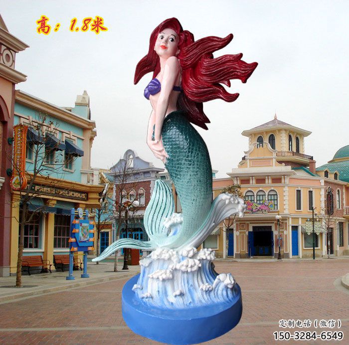 鎮(zhèn)江水景美人魚雕塑