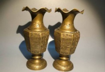 黃岡花瓶雕塑定價(jià)，鑄銅工藝，銅花瓶雕塑制作廠家