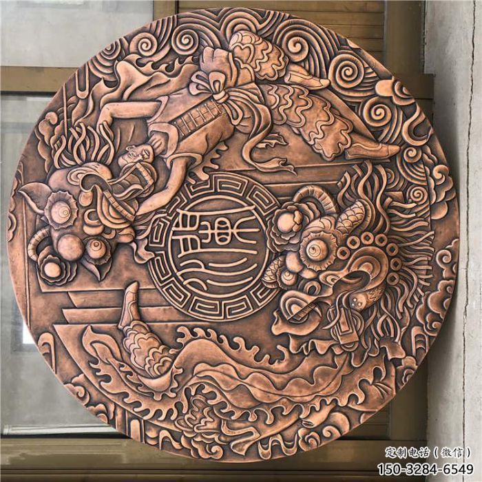 沈陽戶外浮雕供求，村標概念，鍛銅浮雕制作廠家