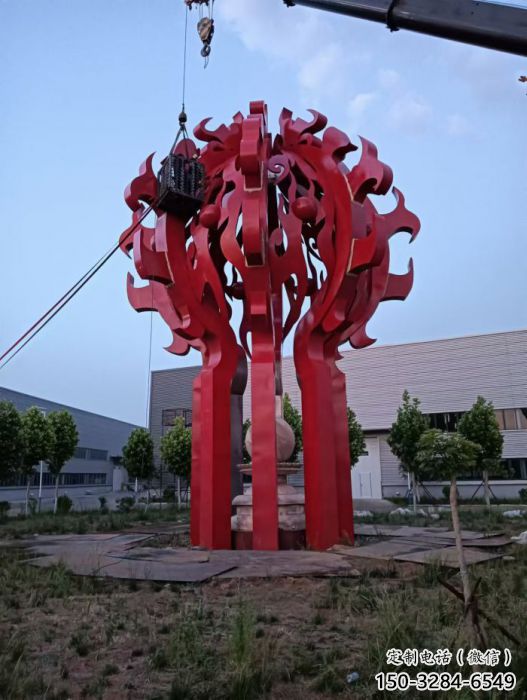 大東火球雕塑,精神堡壘火球雕塑落地展示 大東火球雕塑,精神堡壘火球雕塑落地展示