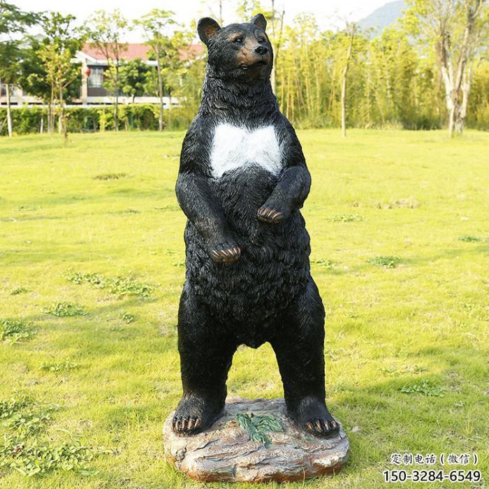 烏蘭察布街道黑熊雕塑,仿真動物雕塑,古銅效果 烏蘭察布街道黑熊雕塑,仿真動物雕塑,古銅效果