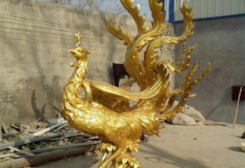 朝陽(yáng)鳳凰雕塑廠家，鍛造工藝，銅鳳凰雕塑廠家承接