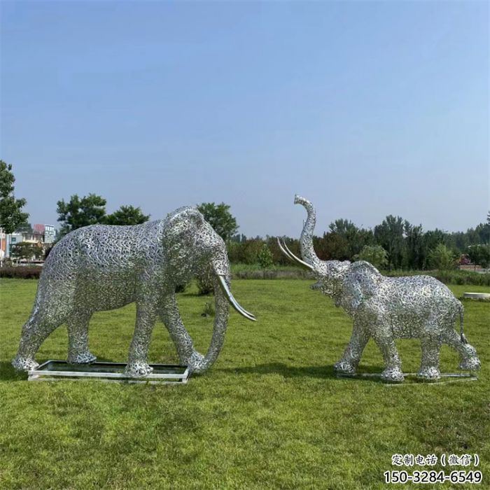 同心鏤空大象雕塑制造商,動物擺件,透雕大象雕塑定制 同心鏤空大象雕塑制造商,動物擺件,透雕大象雕塑定制