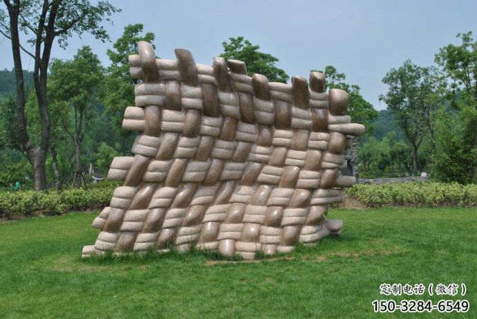 黃南鏤空包包雕塑 黃南鏤空包包雕塑