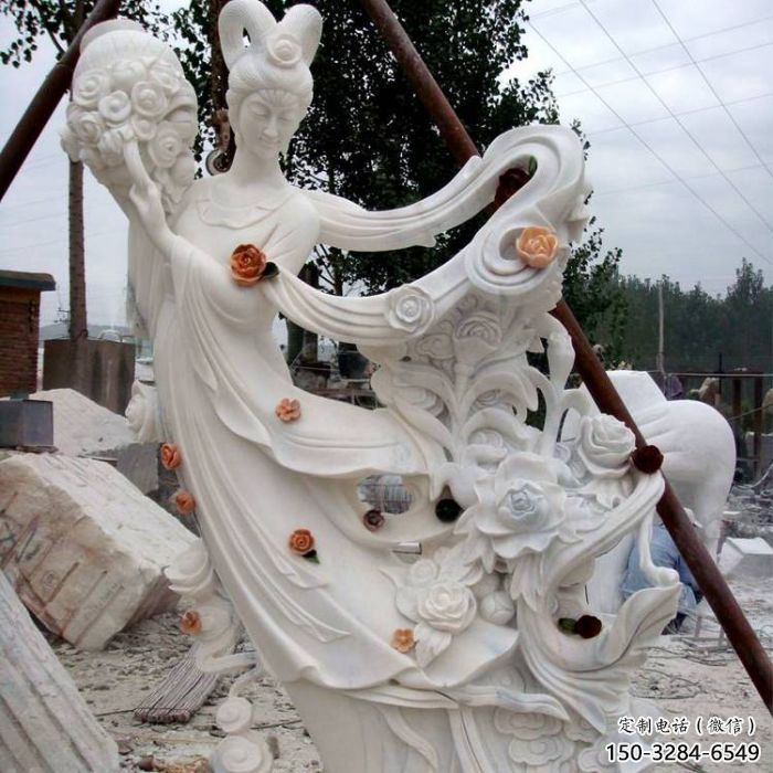 濟(jì)寧公園天女散花雕塑 濟(jì)寧公園天女散花雕塑