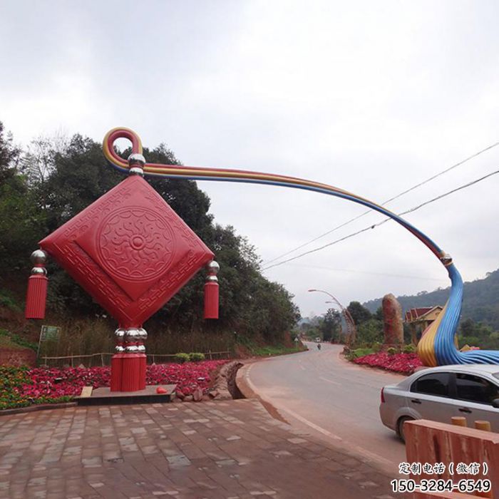 陽(yáng)泉街道中國(guó)結(jié)雕塑