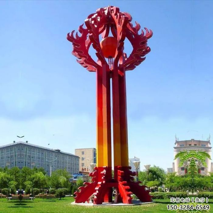 古交街道精神堡壘雕塑 古交街道精神堡壘雕塑