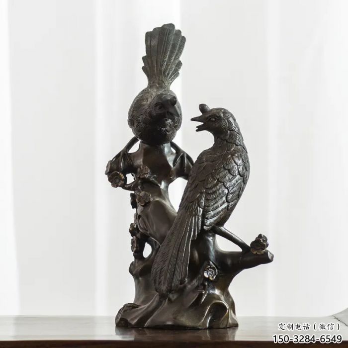 漢中園林喜鵲雕塑