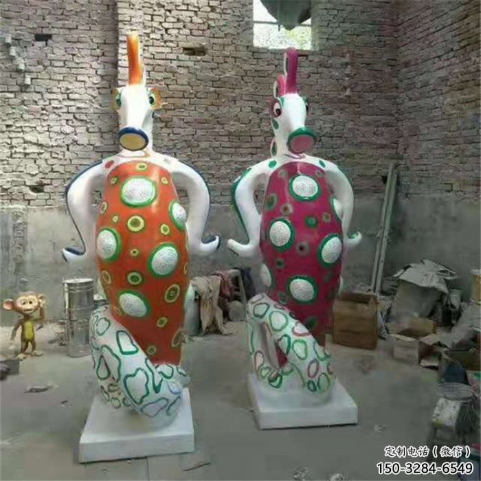 陽幼兒園河馬雕塑，動漫文化雕塑，卡通動物制作