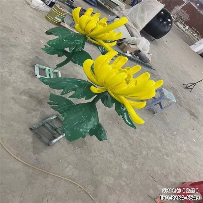 塔城景區菊花雕塑優選，圓雕體系，城市菊花雕塑選定