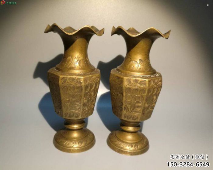 博爾塔拉花瓶雕塑定價，鑄銅工藝，銅花瓶雕塑制作廠家