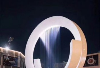 棗莊圓環(huán)噴泉雕塑，水景藝術原理，水景圓環(huán)雕塑廠家