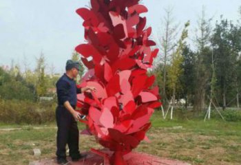 泰安公園花環雕塑