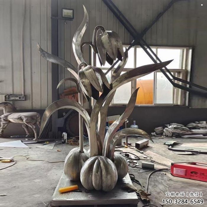 江北木棉花雕塑制造商，城市雕塑，不銹鋼木棉花雕塑廠家