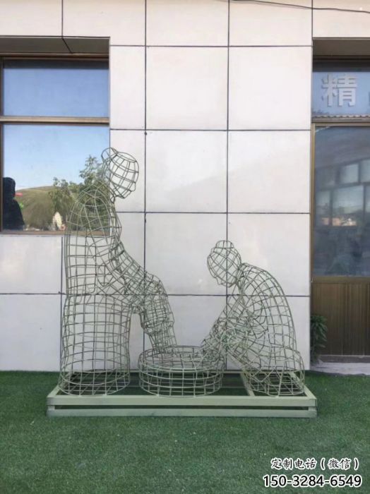 江北鏤空孝道雕塑通用,街景小品,鐵藝洗腳雕塑制造 江北鏤空孝道雕塑通用,街景小品,鐵藝洗腳雕塑制造