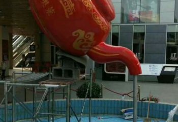 紹興鐵藝水景天壺雕塑，噴泉雕塑，抽象天壺雕塑制作