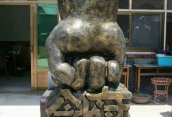 合川握拳雕塑訂做，歐式風格，玻璃鋼握拳雕塑廠家選定