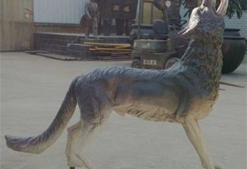 合川銅狼雕塑廠家，銅雕動物狼，仿真工藝制作