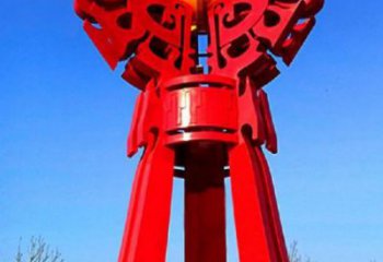 大渡口精神堡壘火球雕塑，城市建筑雕塑，創意藝術設計