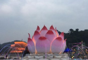 黔江蓮花雕塑廠家，景區雕塑，水景蓮花噴泉雕塑精選