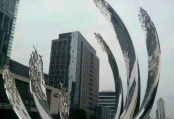 萬州地面噴泉雕塑小品，圓環結構概念，旱地水景噴泉體系