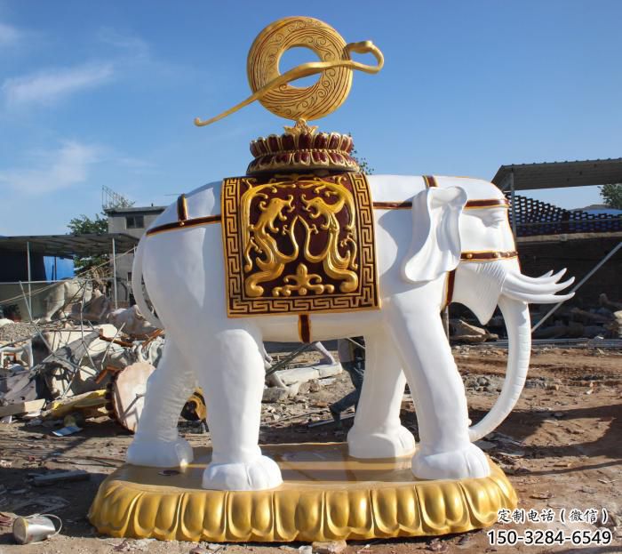 酒店小象雕塑,迪士尼主題,噴漆工藝